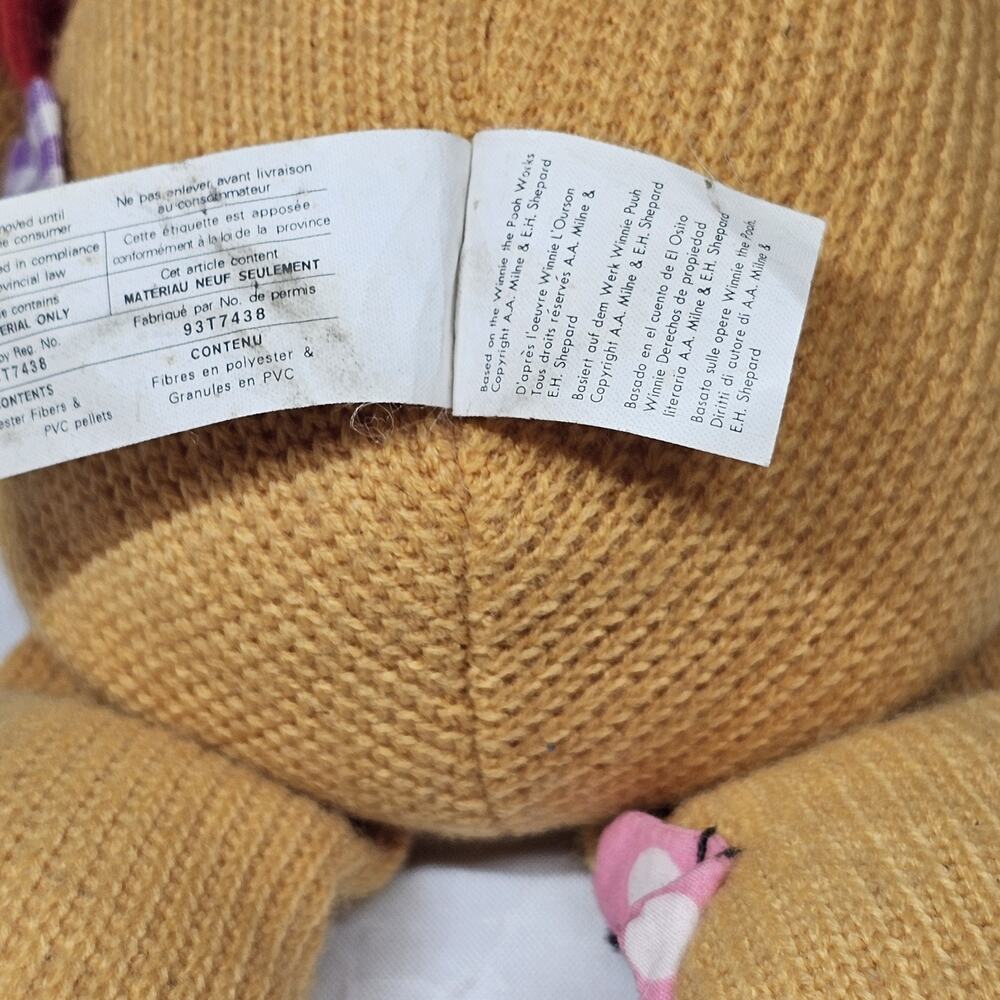 Disney Store Winnie The Pooh Exclusive Authentic Original 12” Crochet Stuffed - Picture 6 of 12
